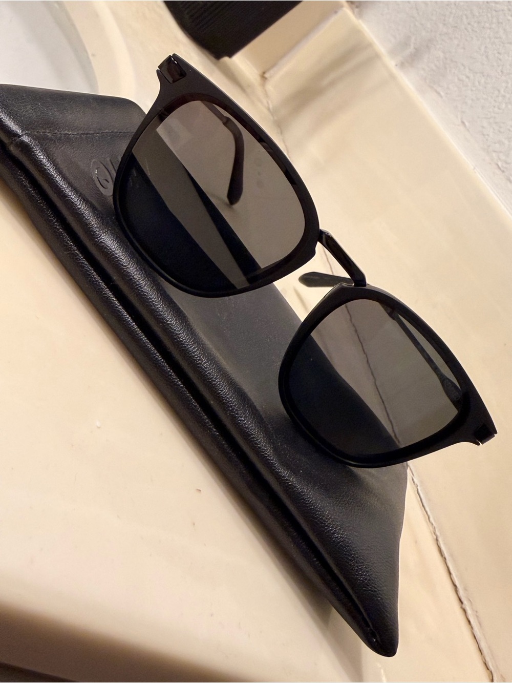 QUAY Jackpot Remixed Matte Black Polarized Sunglasses + Case